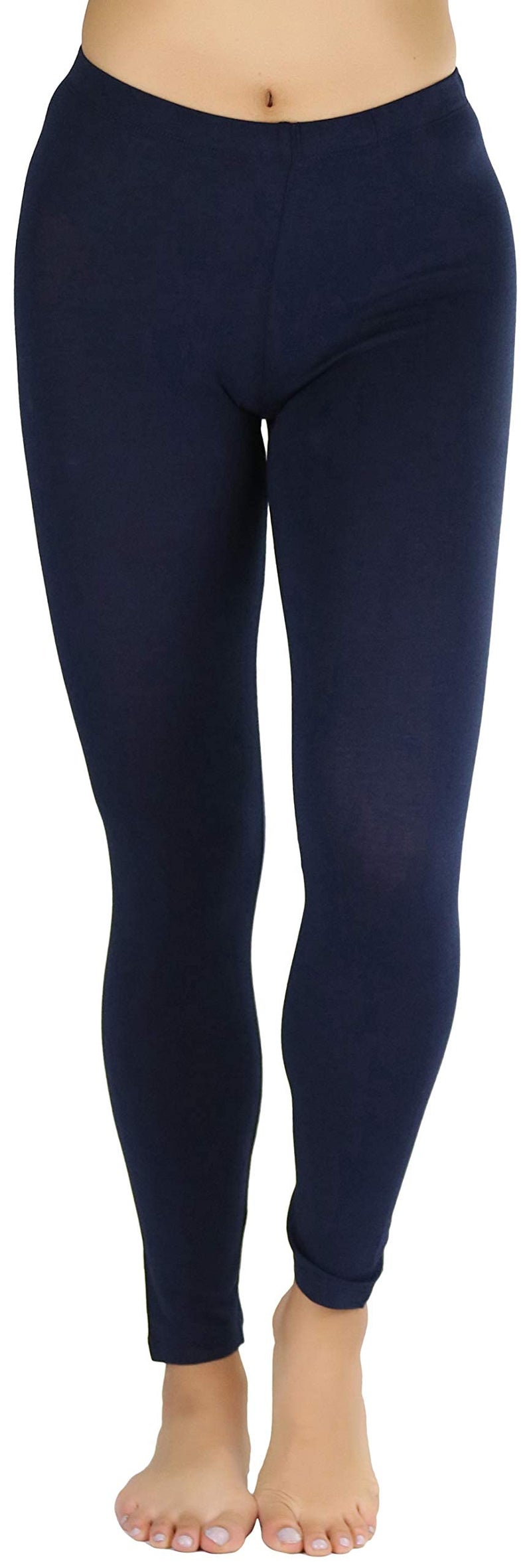 ToBeInStyle Women's Full Length Cotton Leggings - Eclipse- 2XL - Image 2
