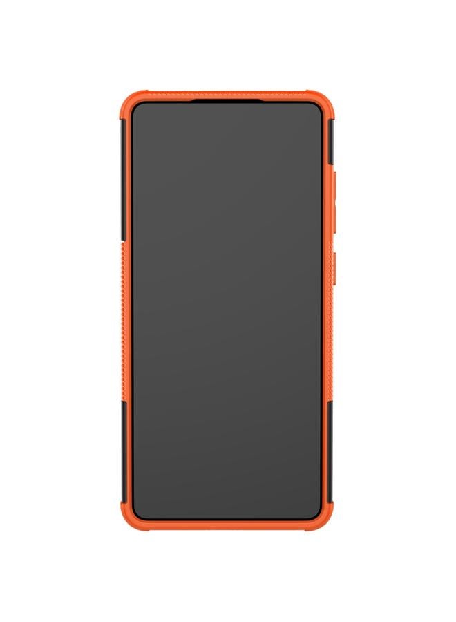 S-TOP Case For Samsung Galaxy A72 5G / 4G Tire Texture Shockproof TPU+PC Protective Case with Holder - Image 3