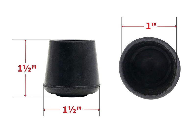 Shepherd Hardware 8622E Leg Tips 1-Inch Inside Diameter Rubber Chair Leg Caps 40 Pack Black - Image 5