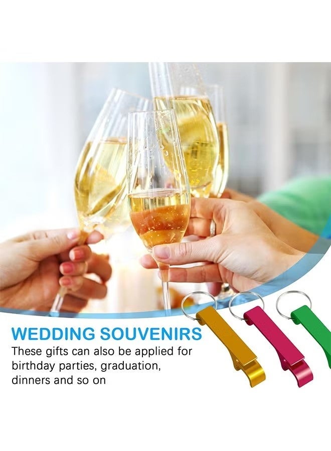 Happy D 9 Pcs Bottle Opener Keychain, Premium Metal Keychain Bottle Opener, Beverage Bottle Opener for Men, Women, Small and Practical, Easy to Carry, Open the Lids of Bottle Easily - Image 5