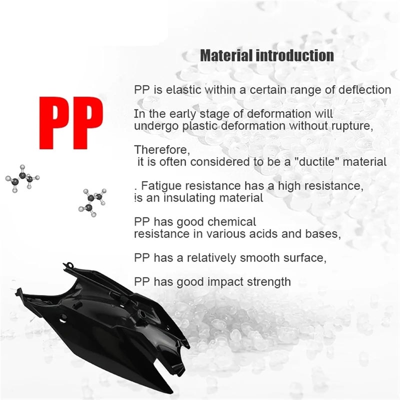 Vuzmode Motorcycle Rear Plastic Fender Cover Fairing Kit - Image 4