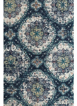 Status Contract Status Contract 3D Printed Perfect Rugs for Living Area | Rug and for Bedroom |Rug and for ining Table Rug Floor with Anti Slip Backing (3 x 5, Kashmiri Blue)  - Image 2