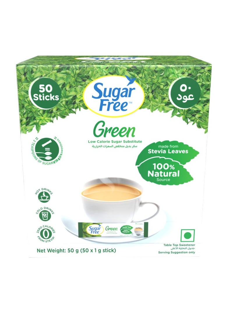 Sugar Free Green Stevia Low Calorie Sugar Substitue Sticks - Image 1