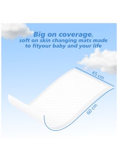 Cute 'n' Cuddle Cute 'n' Cuddle Disposable Changing Mats White (Pack Of 30) for Baby 60 cm X 45 cm  - Image 3