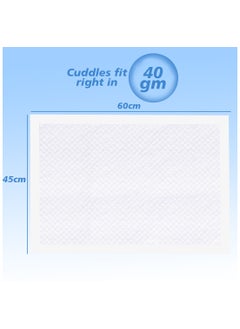 Cute 'n' Cuddle Cute 'n' Cuddle Disposable Changing Mats White (Pack Of 30) for Baby 60 cm X 45 cm  - Image 2