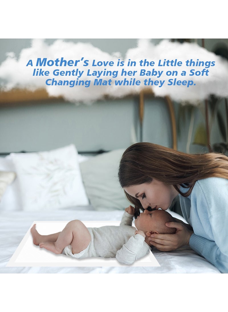 Cute 'n' Cuddle Disposable Changing Mats White (Pack Of 30) for Baby 60 cm X 45 cm