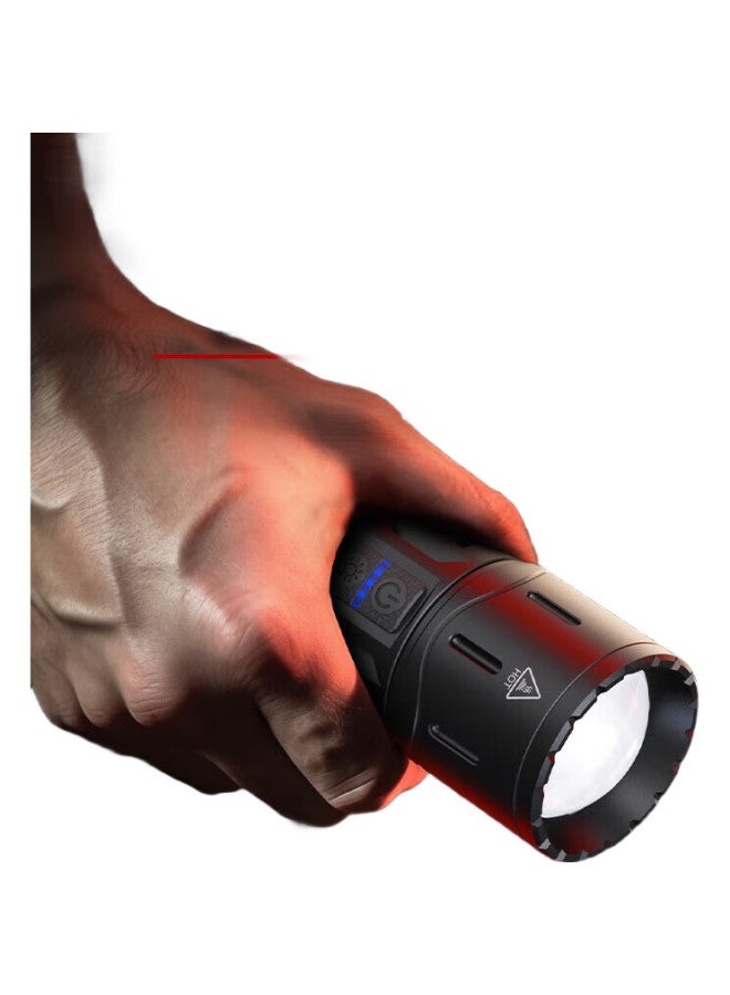 SupFire Flashlight, High Brightness, Long Battery Life, Outdoor Survival, Ultra-Bright Long-Range Beam, Specialized Sky-Piercing Cannon, 100000 Lumens - Image 1