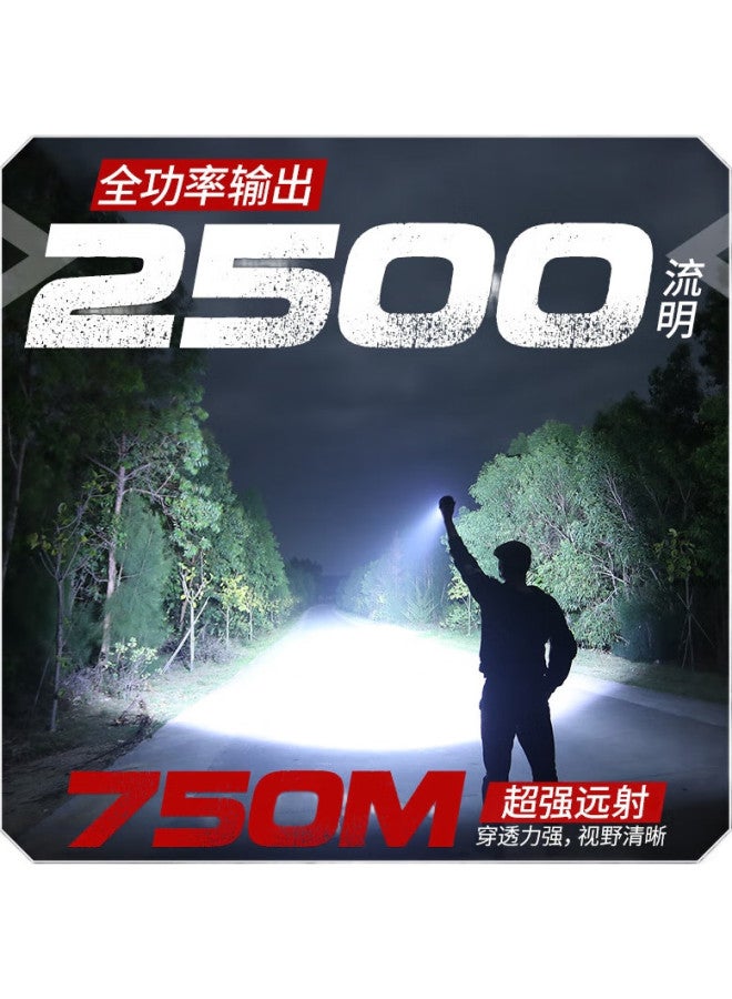 SupFire Flashlight, High Brightness, Long Battery Life, Outdoor Survival, Ultra-Bright Long-Range Beam, Specialized Sky-Piercing Cannon, 100000 Lumens - Image 2