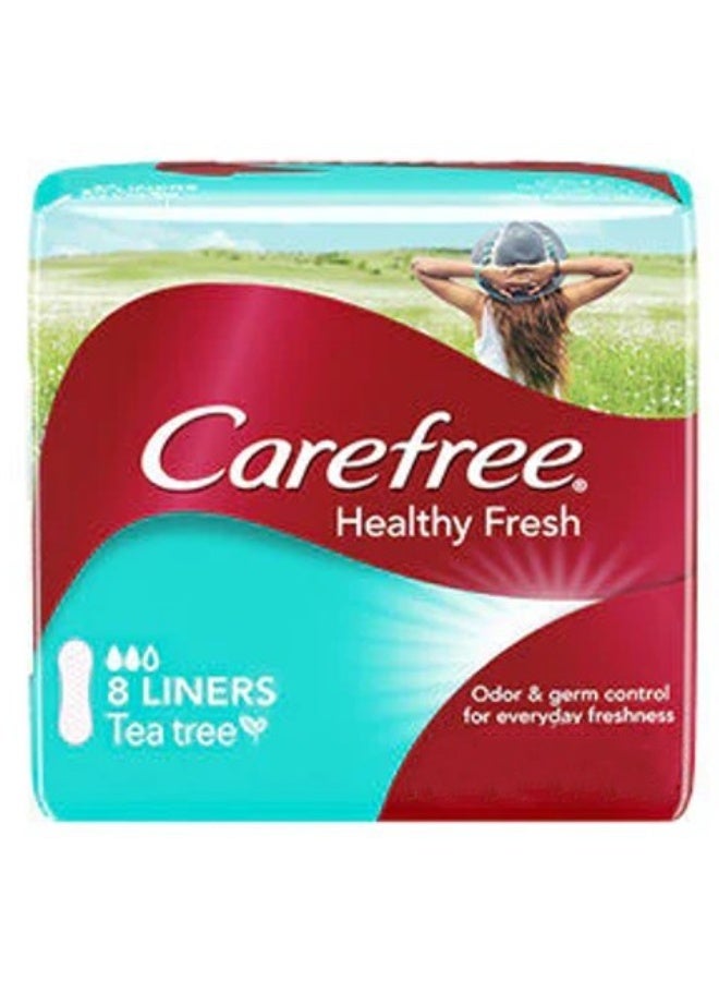 Carefree Healthy Fresh Tea Tree Panty Liners 8 Liners – Daily Feminine Hygiene, Freshness & Comfortable Protection - Image 3