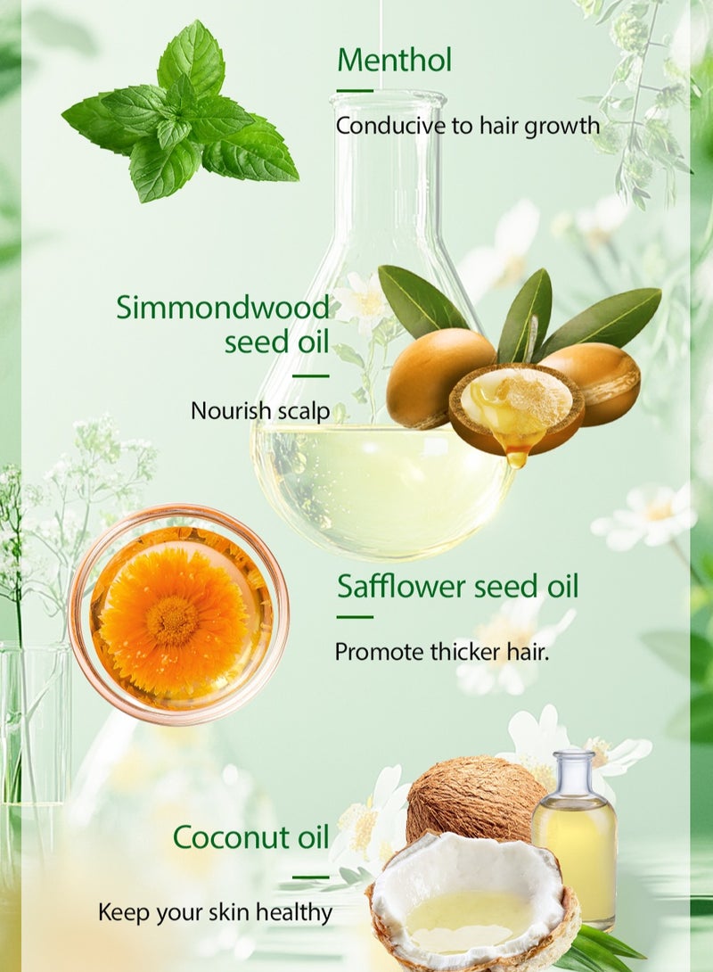 MOOYAM Rosemary Essential Oils Rosemary Oil for Hair Growth Serum, Pure Organic Rosemary Oil for Dry Damaged Hair and Growth, Hair Loss Scalp Treatment, Split End Care & Scalp & Strengthening Oil (59ml) - Image 5