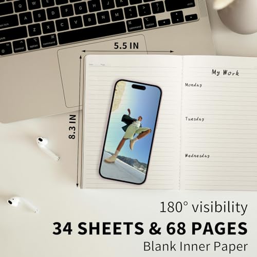Pet Partisan 100 Pack A5 Lined Kraft Notebook Journals 8.3x5.5 In，Travel Journals Notebooks Bulk，Subject Notebooks 34 Sheets 68 Pages for Writing School Office Supplies (Lined-100 Pack) - Image 2