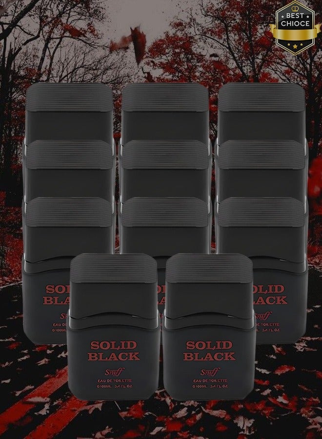Sniff 11 Pieces Solid Black Perfume For Men 100ml EDT - Image 1