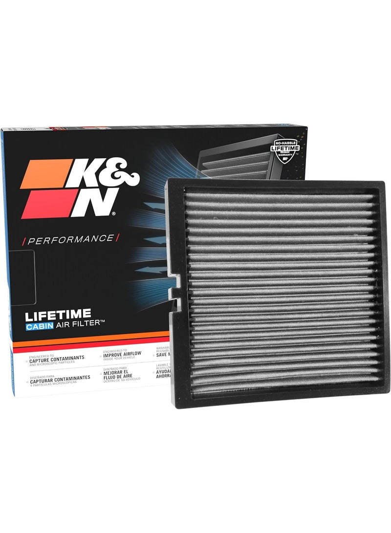 K&N LIFETIME Cabin Air Filter: Premium, Washable, Clean Air for your Cabin: Compatible with 2014-2020 Chervolet/Cadillac/GMC: Silverado, Sierra , Subruban, Tahoe , VF2044 - Image 1
