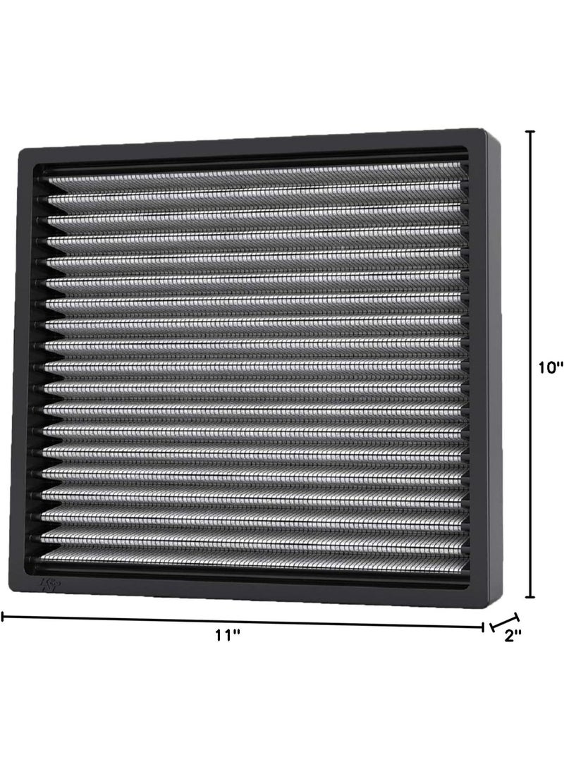 K&N LIFETIME Cabin Air Filter: Premium, Washable, Clean Air for your Cabin: Compatible with 2014-2020 Chervolet/Cadillac/GMC: Silverado, Sierra , Subruban, Tahoe , VF2044 - Image 2