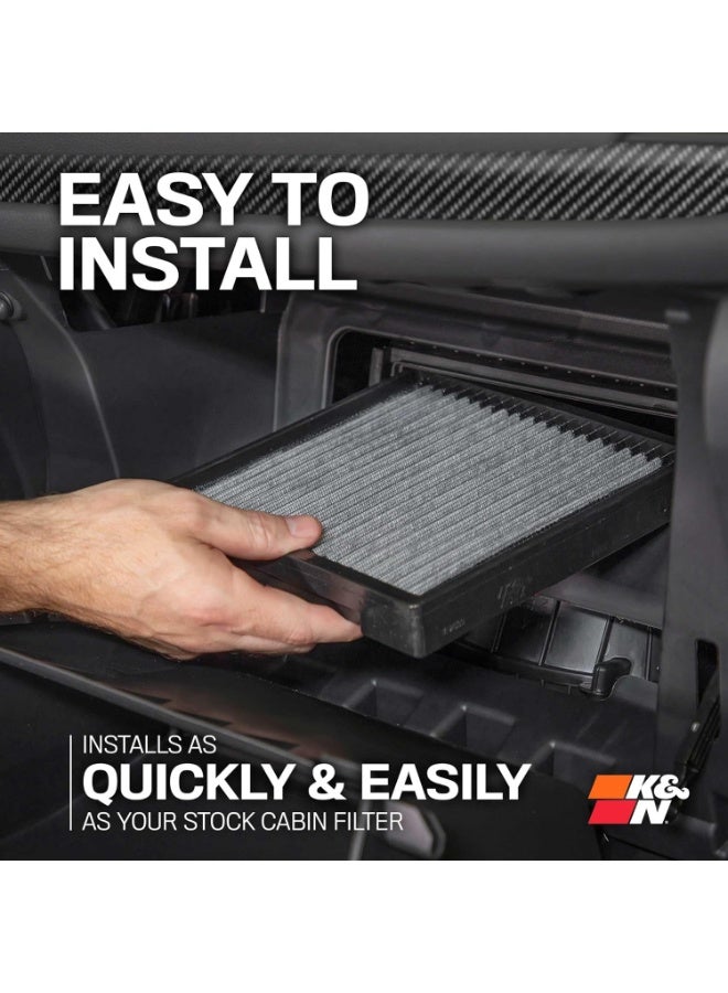 K&N LIFETIME Cabin Air Filter: Premium, Washable, Clean Air for your Cabin: Compatible with 2014-2020 Chervolet/Cadillac/GMC: Silverado, Sierra , Subruban, Tahoe , VF2044 - Image 4