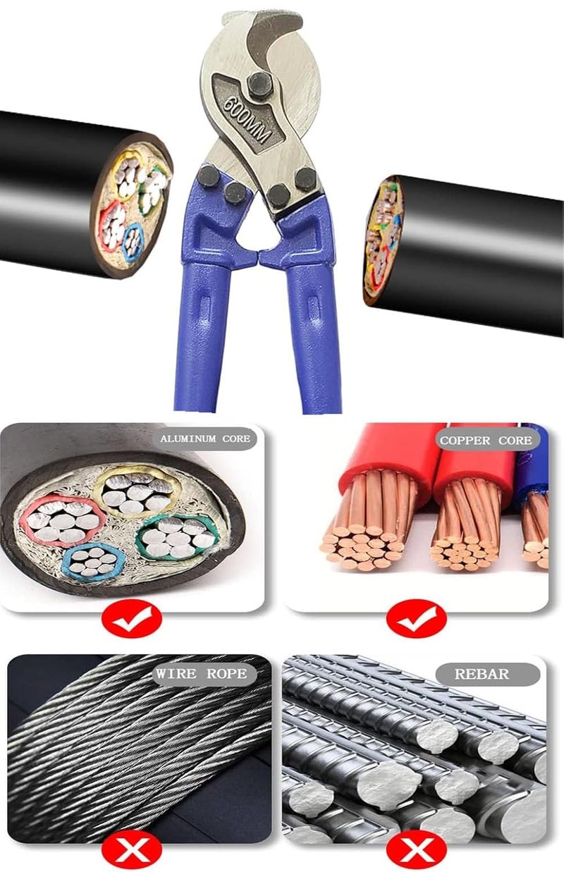Inditrust Inditrust 24 CRV Cable Cutter Heavy Duty Wire Cutting Tool 600mm  - Image 5