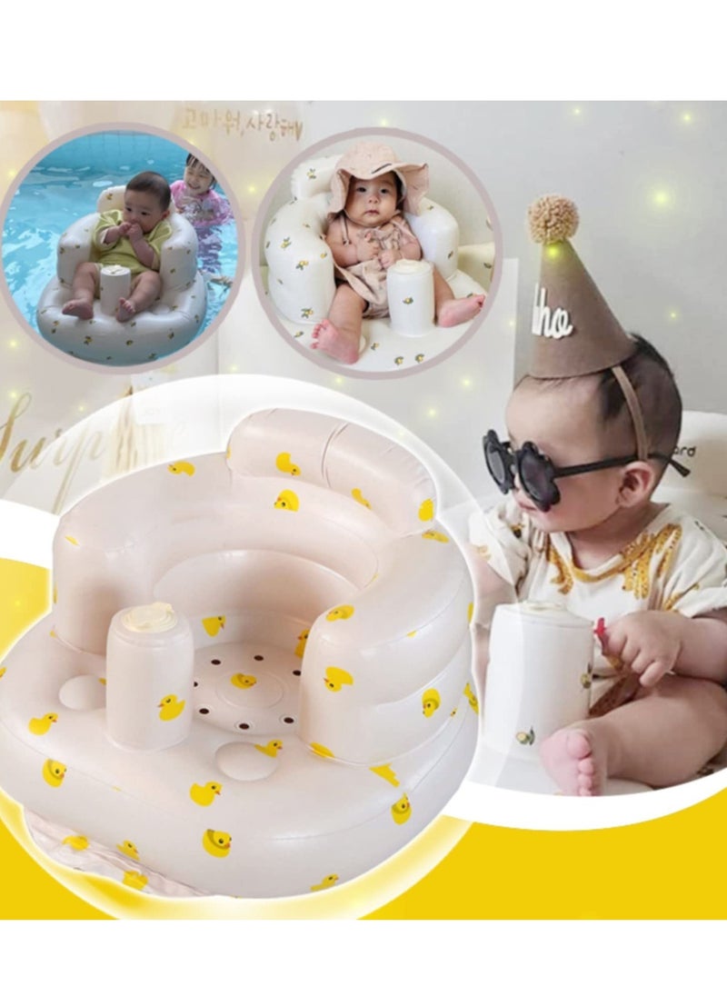 Daytoyz - Inflatable Baby Seat, Baby Floor Seats for Babies 3-36 Months, Sit Up Chair with Built-in Air Pump, Portable Infants Back Support Seater, Sit Me Up Seat for Home, Travel - Image 1