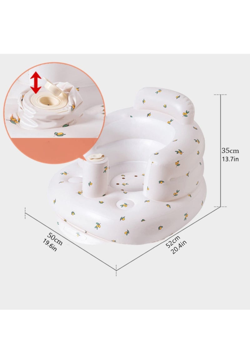 Daytoyz - Inflatable Baby Seat, Baby Floor Seats for Babies 3-36 Months, Sit Up Chair with Built-in Air Pump, Portable Infants Back Support Seater, Sit Me Up Seat for Home, Travel - Image 1