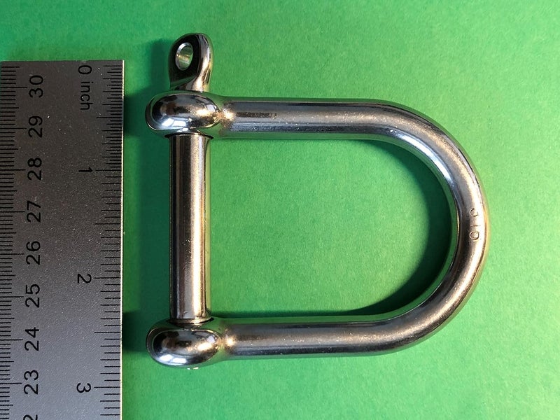 US Stainless Stainless Steel 316 Wide D Shackle - Image 5