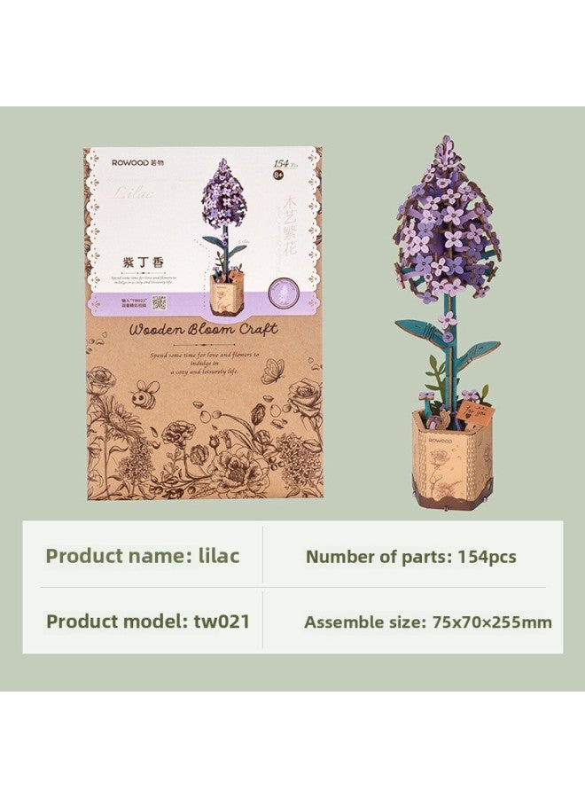 Ruoyi Polar Tone Dimension الغيتار الكهربائي الكمان قارب دُولابٌ دَوّار لغز خشبي DIY ألعاب تعليمية للأطفال - اللون: أرجواني 【حب نقي】】 - Image 1