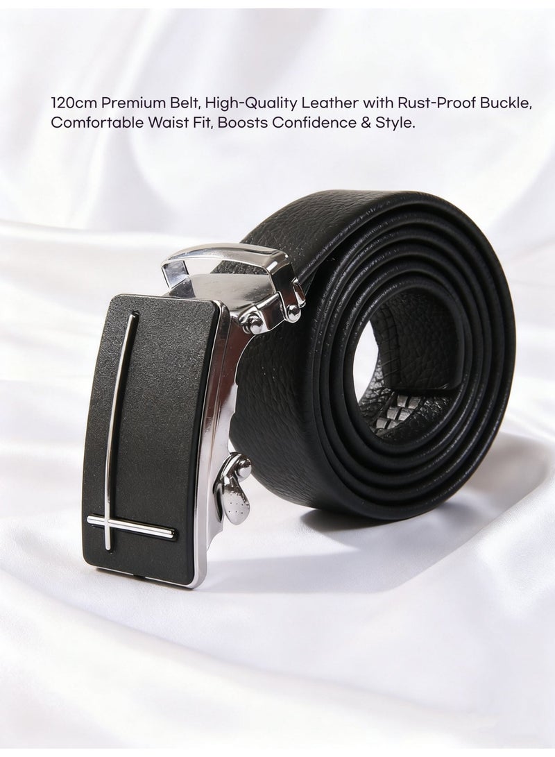 فيساليا هدايا رجالية, هدايا للرجال - مجموعة هدايا فاخرة 6 قطع: ساعة رجالية, حزام, سوار, عداد رقمي, أزرار قميص, مفتاح - هدية يوم الأب, عيد ميلاد, ذكرى سنوية - Image 4