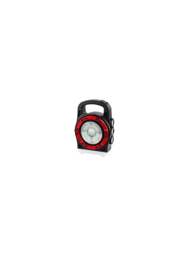 Red Solar Powered Camping Light High Lumen USB Rechargeable Outdoor Emergency - Image 1