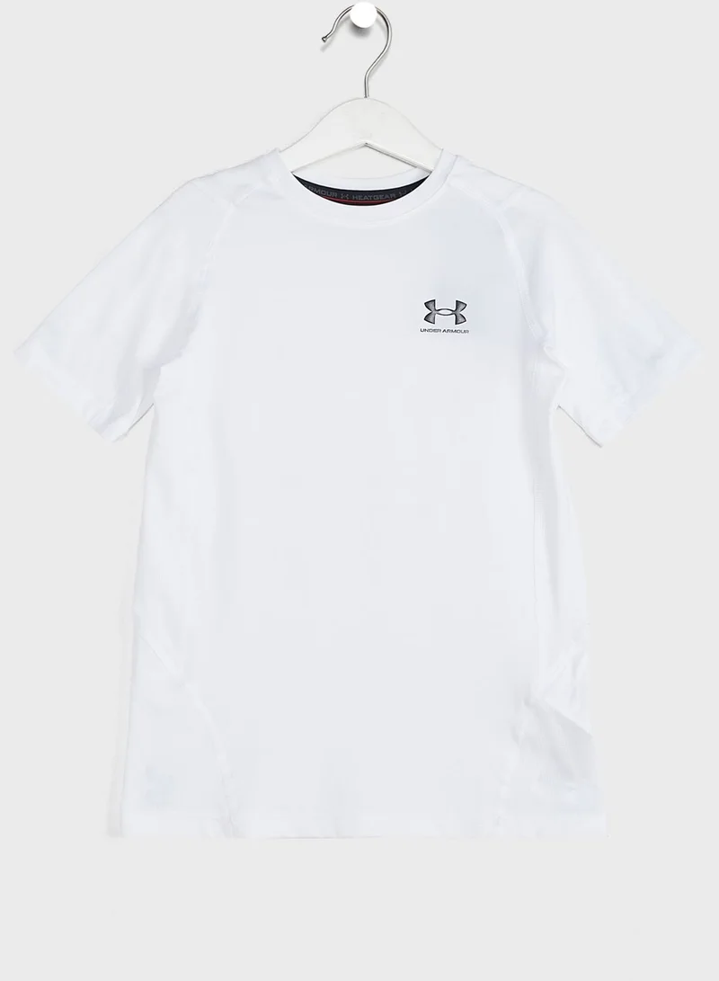 UNDER ARMOUR Youth Heatgear Armour T-Shirt