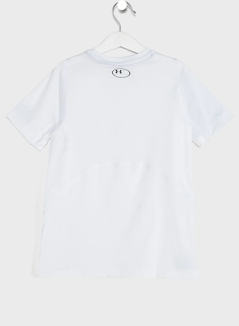 UNDER ARMOUR Youth Heatgear Armour T-Shirt