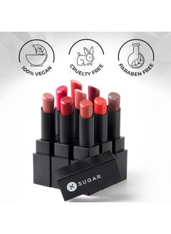SUGAR Cosmetics Nothing Else Matter Longwear Lipstick - 15 Beige Turner Nude Brown, Peach Brown  - Image 5