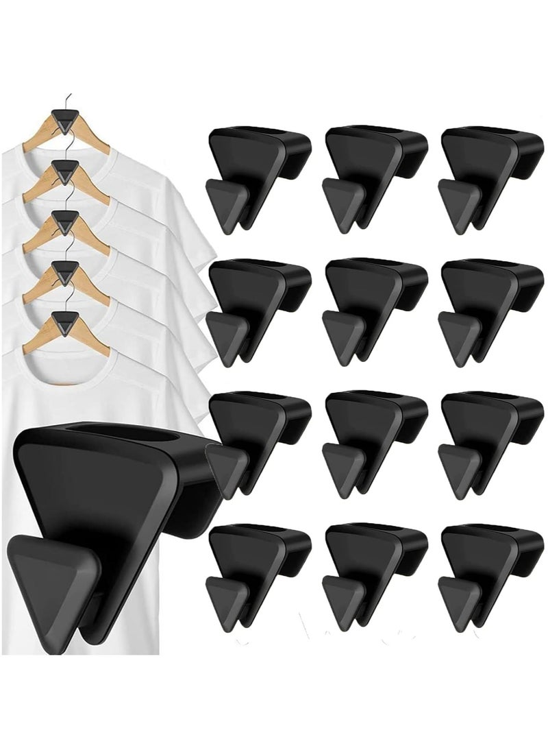 Oasisgalore 12-Pack Space-Saving Hanger Hooks - Triangle Shaped Closet Organizer  - Image 1