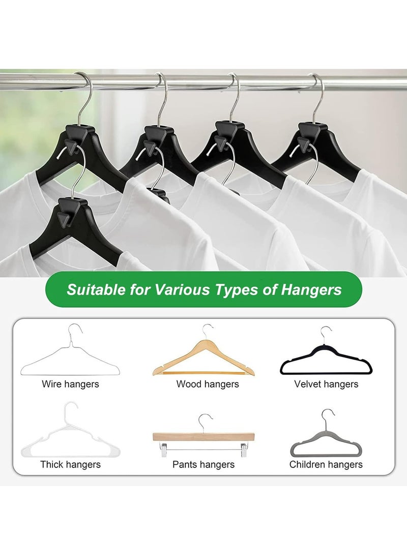 Oasisgalore 12-Pack Space-Saving Hanger Hooks - Triangle Shaped Closet Organizer  - Image 3