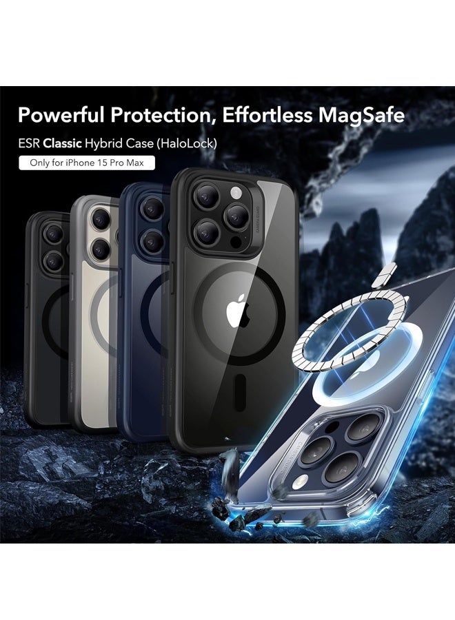 iPhone 15 Pro Max Case, Compatible with MagSafe, Military-Grade Protection, Yellowing Resistant, Scratch-Resistant Back, Clear - Image 2