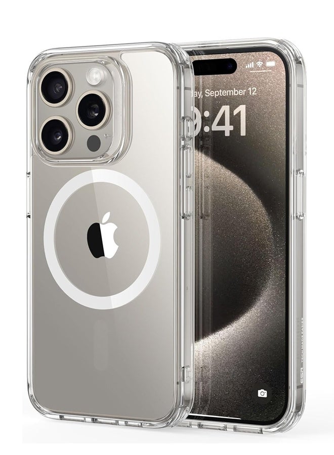 iPhone 15 Pro Max Case, Compatible with MagSafe, Military-Grade Protection, Yellowing Resistant, Scratch-Resistant Back, Clear - Image 1