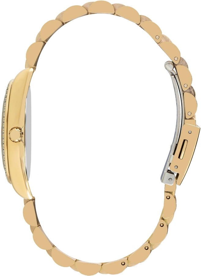 Lee Cooper ساعة لي كوبر النسائية بحركة كوارتز وشاشة تناظرية وحزام معدني - LC07478.220، فضية - Image 2