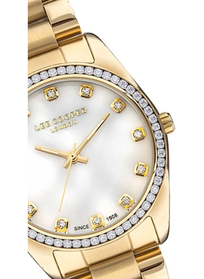 Lee Cooper Lee Cooper Women's Quartz Movement Watch, Analog Display and Metal Strap - LC07478.220, Silver