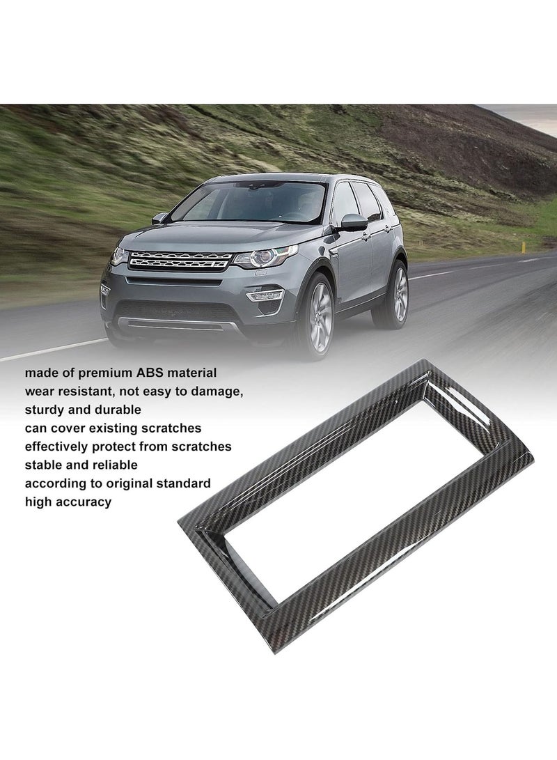 GGOOT Navigation Panel Frame Trim Fit for Rover Dsicovery L462 2017-2020, Center Console Navigation Panel Trim Carbon Fiber Style Interior Accessories Replacment - Image 2