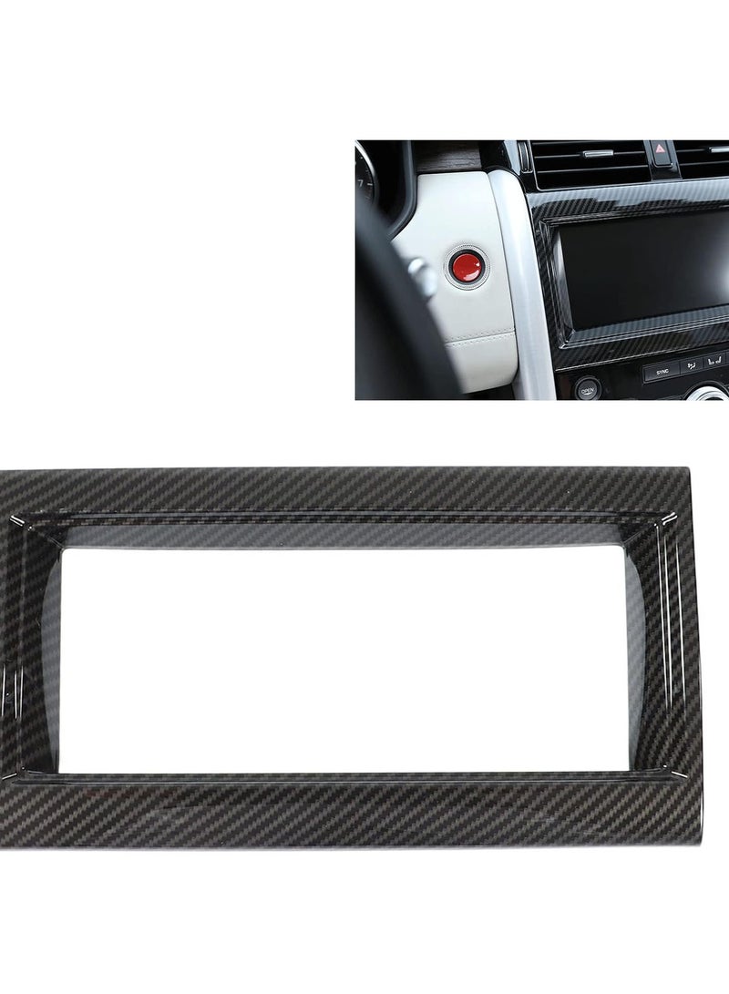 GGOOT Navigation Panel Frame Trim Fit for Rover Dsicovery L462 2017-2020, Center Console Navigation Panel Trim Carbon Fiber Style Interior Accessories Replacment - Image 4
