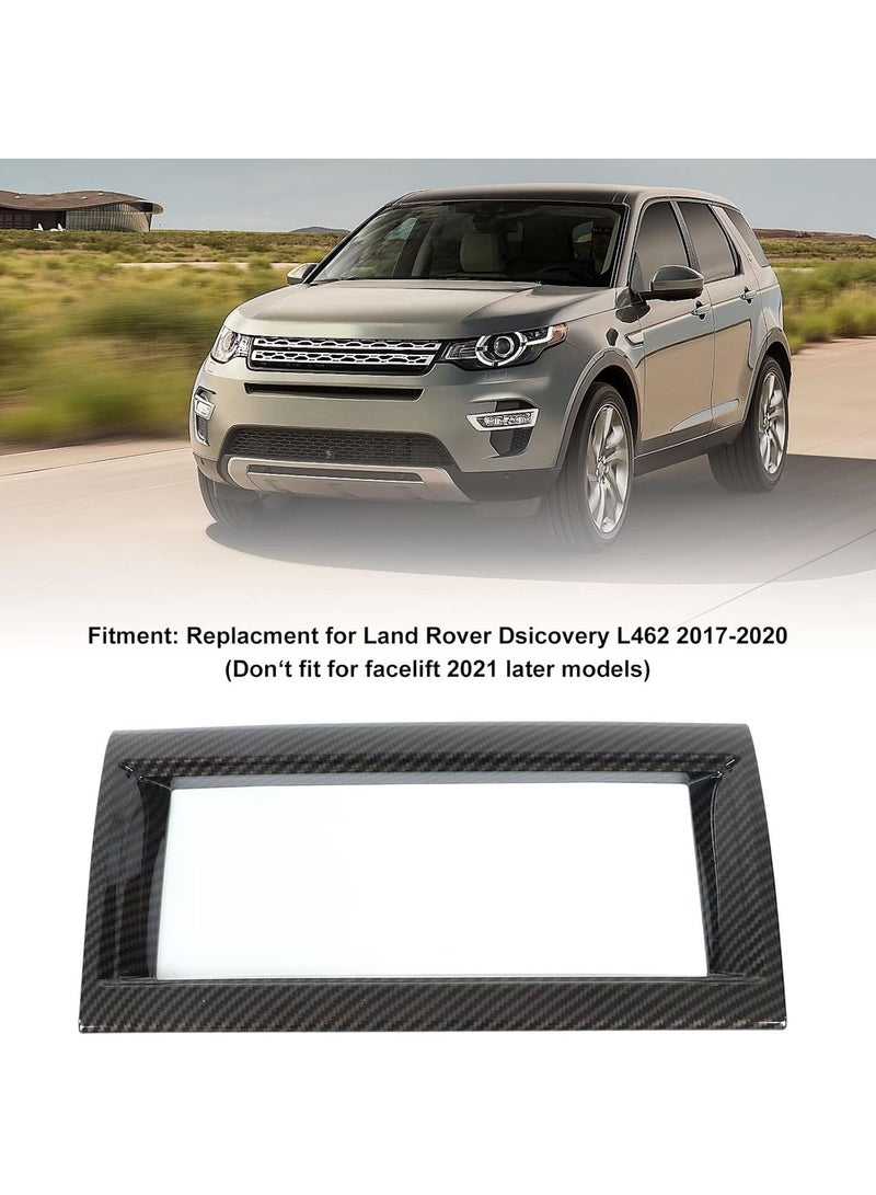 GGOOT Navigation Panel Frame Trim Fit for Rover Dsicovery L462 2017-2020, Center Console Navigation Panel Trim Carbon Fiber Style Interior Accessories Replacment - Image 3
