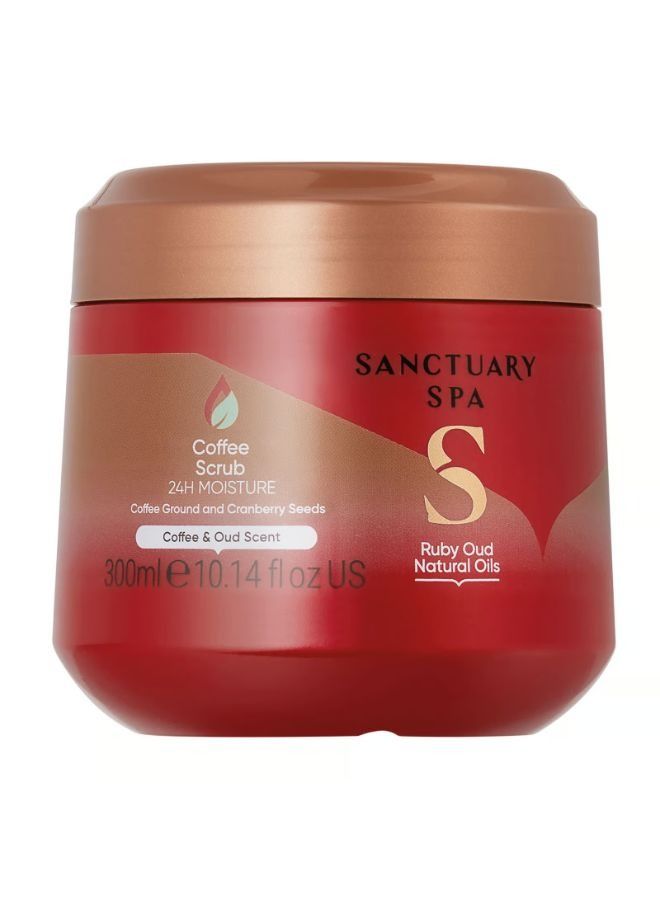 Sanctuary Spa Spa Ruby Oud Natural Oils Coffee Scrub 300ml