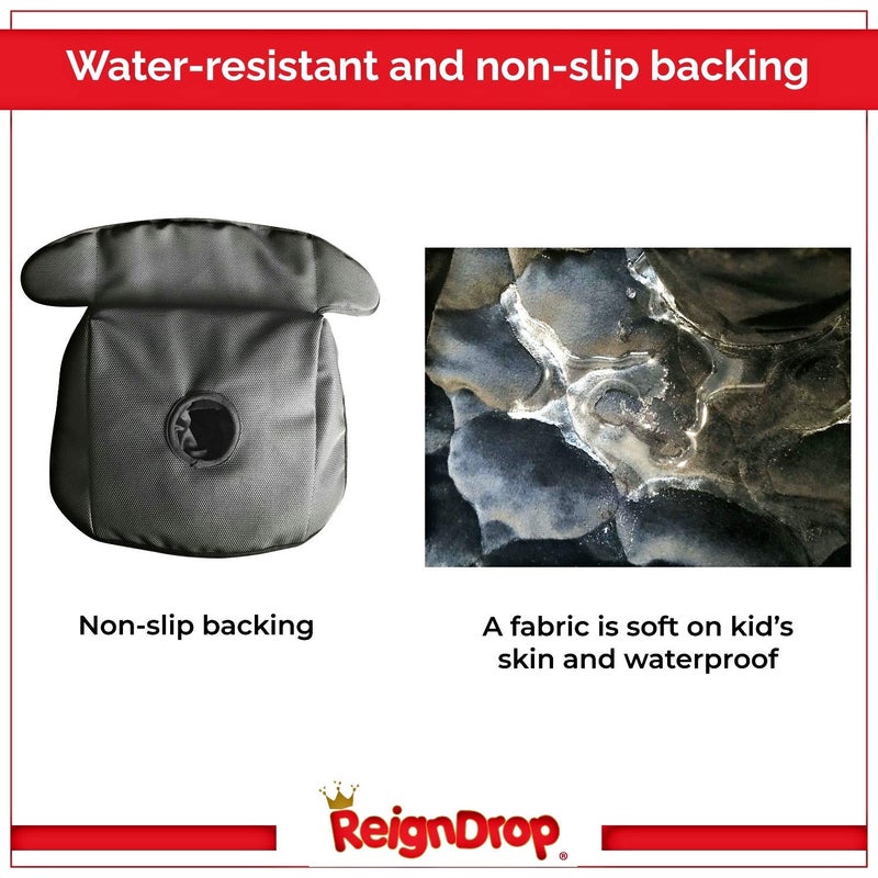 ReignDrop وسادة حماية مقعد السيارة من رين دروب للأطفال وتدريب الأطفال على استخدام المرحاض - وسادة مقاومة للماء لمقعد السيارة - بطانة قابلة لإعادة الاستخدام - سطح مخملي ناعم - ظهر غير قابل للانزلاق - مع حقيبة غسيل - قابلة للغسل في الغسالة - Image 2