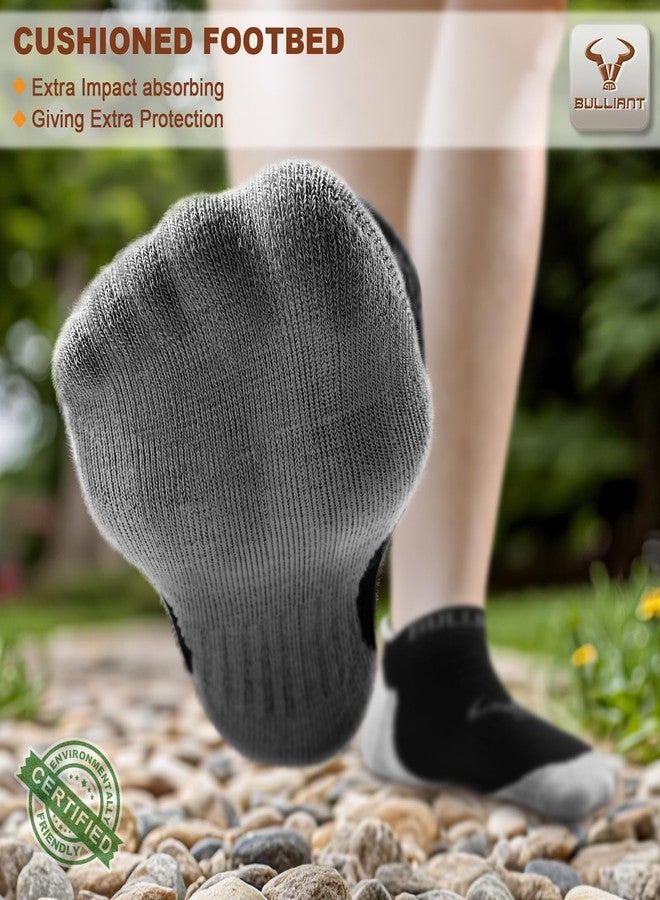 ثور جوارب بوليانت النسائية للكاحل، 6 أزواج، جوارب رياضية للجري، تهوية، ماصة للرطوبة، دعم لقوس القدم، نعل داخلي مبطن بالكامل (6 أزواج، مقاس الحذاء: نسائي 6-8) - Image 5