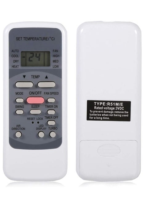 R51M/E Remote Control Replacement for Midea Air Conditioner, Universal Air Conditioner Remote Control Fit for Midea Brand