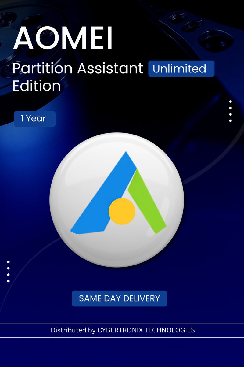 AOMEI Partition Assistant Unlimited Edition |  1 Year | Digital License | SAME DAY DELIVERY