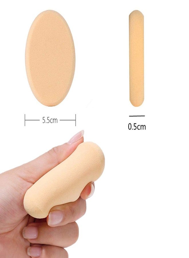 JinYu Oval Puff 9 Packs Skin Tone Foundation Sponge Professional Makeup Sponge Wet And Dry for Cosmetic Flawless Foundation, Sensitive and All Skin Types - Image 2