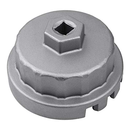 Ibetter Heavy Duty Oil Filter Wrench for Toyota,Lexus,RAV4,Camry,Tundra, Highlander, Sienna and More-Cup Style Oil Filter Cap Removal Socket Tool for 2.5-5.7L Engine with 64mm Cartridge Style Oil Filter - Image 1