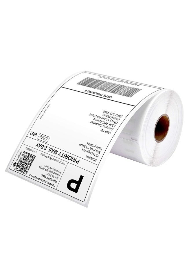 4x6 thermal labels, delivery address labels (250 4x6 roll labels per pack) - compatible with thermal printers - Image 1