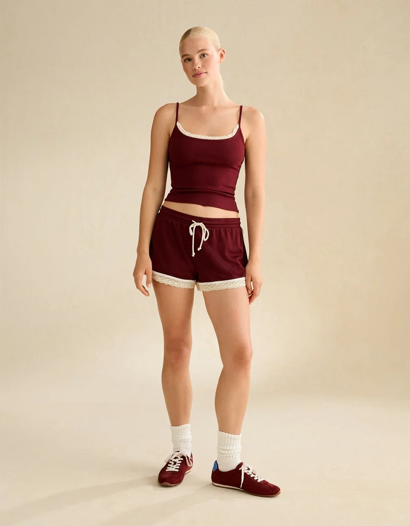 American Eagle  AE Lace Trim Cami for Women | Best Price UAE