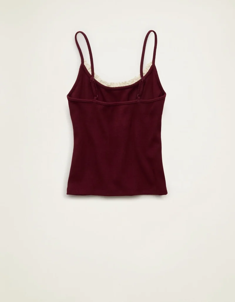 American Eagle  AE Lace Trim Cami for Women | Best Price UAE