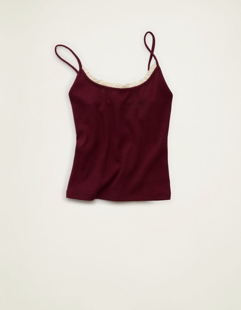 American Eagle AE Lace Trim Cami - Image 4