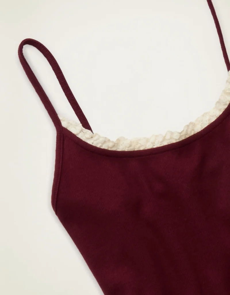 American Eagle  AE Lace Trim Cami for Women | Best Price UAE